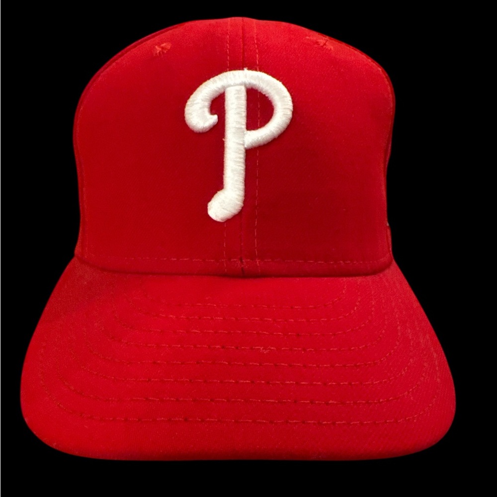 Philadelphia Phillies Hat Cap 2009 World‎ Series New Era Red Fitted Mens 7 1/4